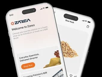 Zarea Mobile App Interface Preview